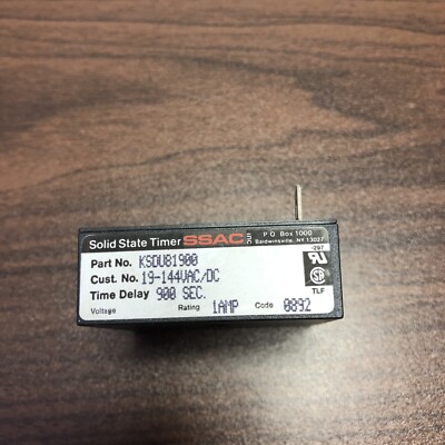 SSAC Model KSDU81900 SOLID STATE TIMER No Box