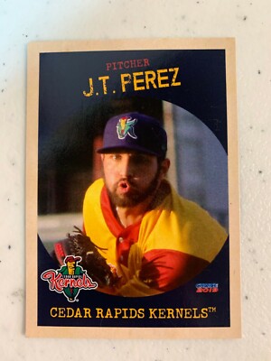 J.T. Perez 2019 Cedar Rapids Kernels Team Card