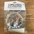 Koss Cl-20 Clear Over-Ear Headphones Leatherette Pivot Earcup Stereophone