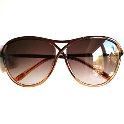 Sonnenbrille TOM FORD TF 183 Tabitha brown gold sunglasses 90s y2k vintage