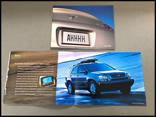 2002 Lexus 30-page Sales Brochure Catalog LS430 ES300 SC430 RX300