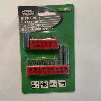 Magnet Bit Set Torx 16 teilig für Akkuschrauber Bit Satz Werkzeug CR-V 