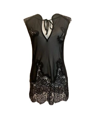 HAH Hot As Hell Lingerie Short Sheer Lace Lingerie Valentines Day Sz S C7