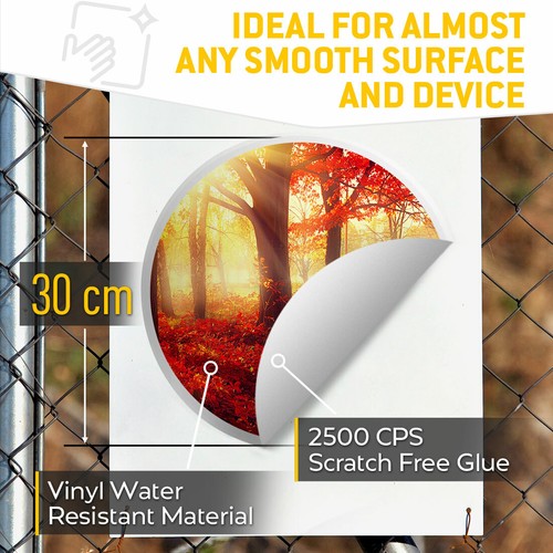 2 x Vinyl Stickers 30cm - Cool Autumn Forest Trees Fall Forest Cool Gift #8282 - Afbeelding 3 van 6