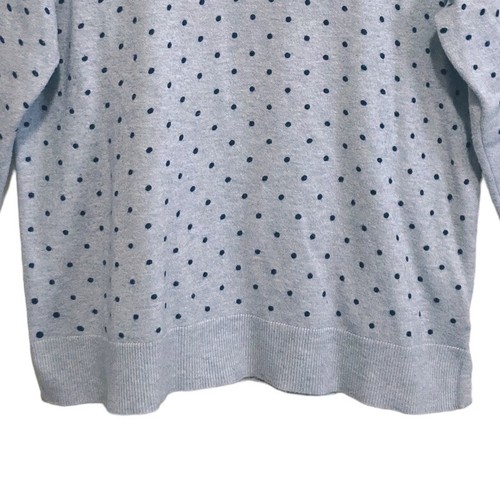 Style & Co Knit Sweater Top Womens Size Large Polka Dot Basic Crew Pullover - Picture 3 of 9