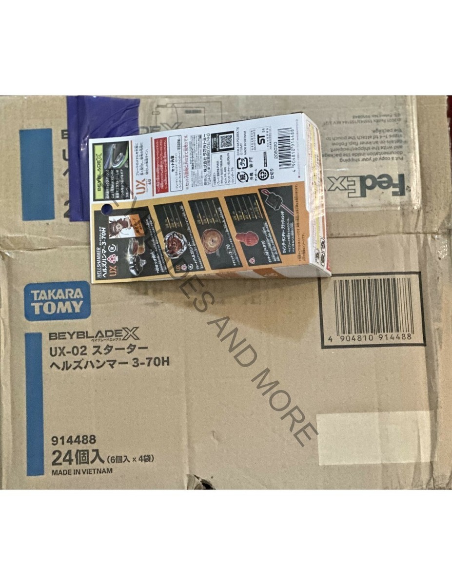 Takara Tomy Beyblade X UX-02 Starter Hells Hammer 3-70H (Japan