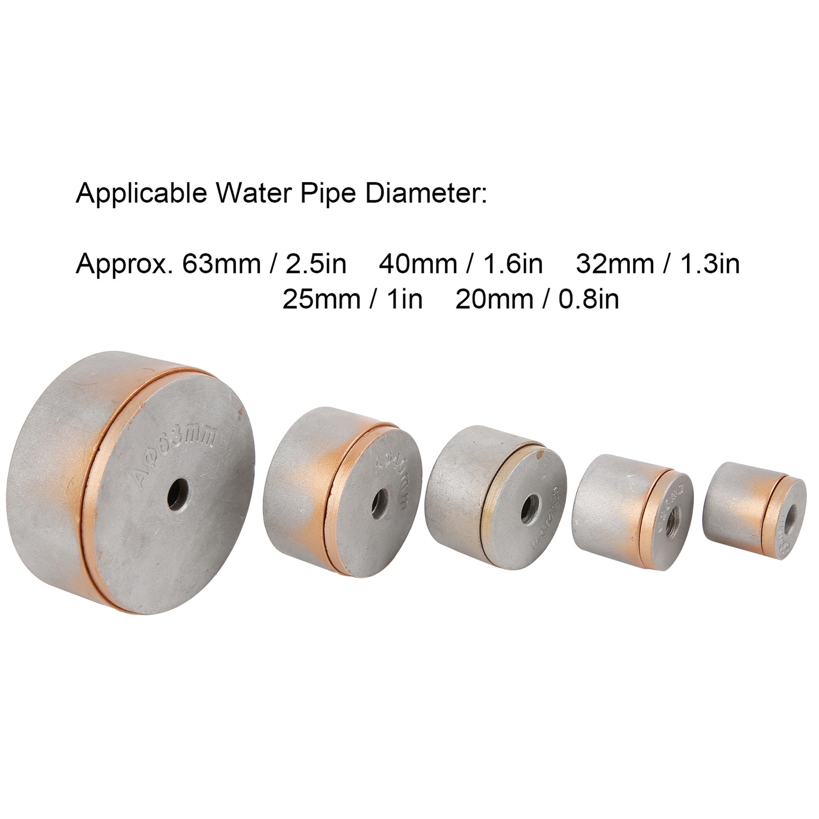 10Pcs Hot Melt Machine PPR Tube Die Accessories For 63mm/40mm/32mm/25mm/20mm