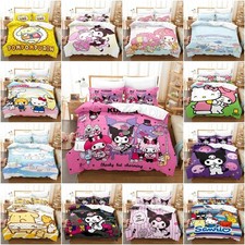 Sanrio Hello Kitty My Melody Bedding Set Doona/Duvet/Quilt Cover Pillowcases Set