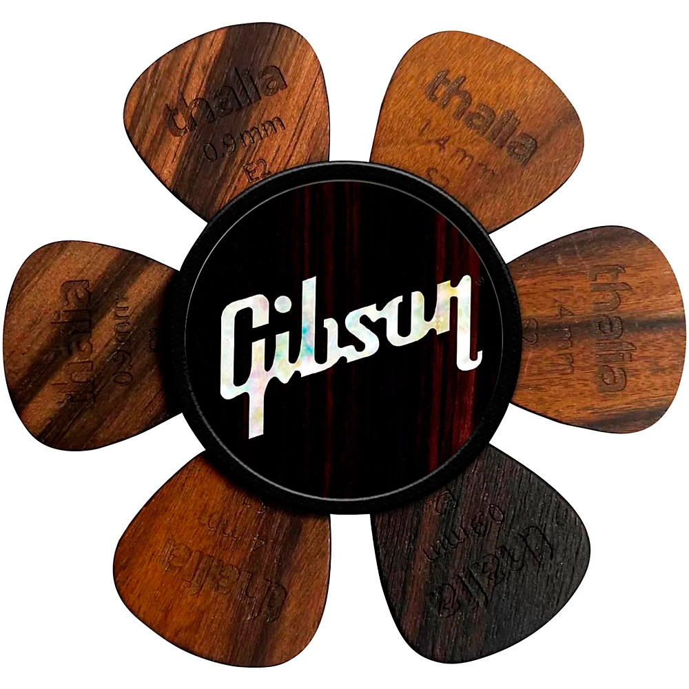 Держатель для шайбы Thalia x Gibson Pick из черного дерева с перламутровым логотипом 4290₽