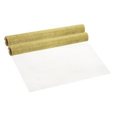 39.4x11.9" Brass Woven Wire Mesh Roll, 2 Roll 20 Mesh Metal Mesh Screen, Yellow
