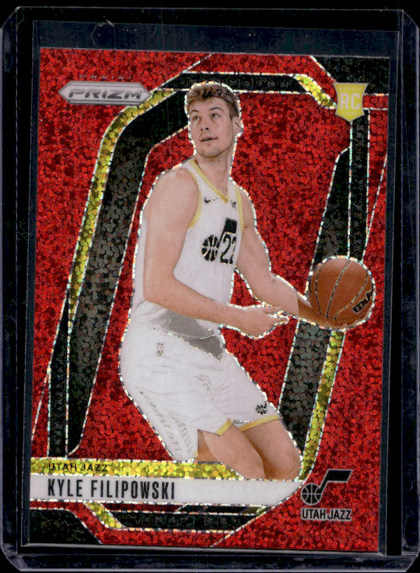 2024-25 Panini Prizm Kyle Filipowski #263 Red Sparkle Rookie RC