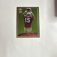 Topps Chrome 2009 Michael Crabtree Rookie Card #TC200 49ers NFL RC. rookie card picture