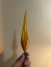 Husted Glass Works Blenko Decanter Reproduction Style Tangerine Flame Stopper