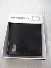 Dockers Leather Bifold Wallet in Gift Box, Black