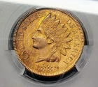 1889 Indian Head Cent - CAC MS 63 RB - Woodgrain Toning - Surviving Pop. 500
