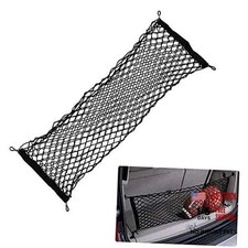 Adjustable Elastic Heavy Duty Cargo Net - Nylon Car Trunk Rear Cargo