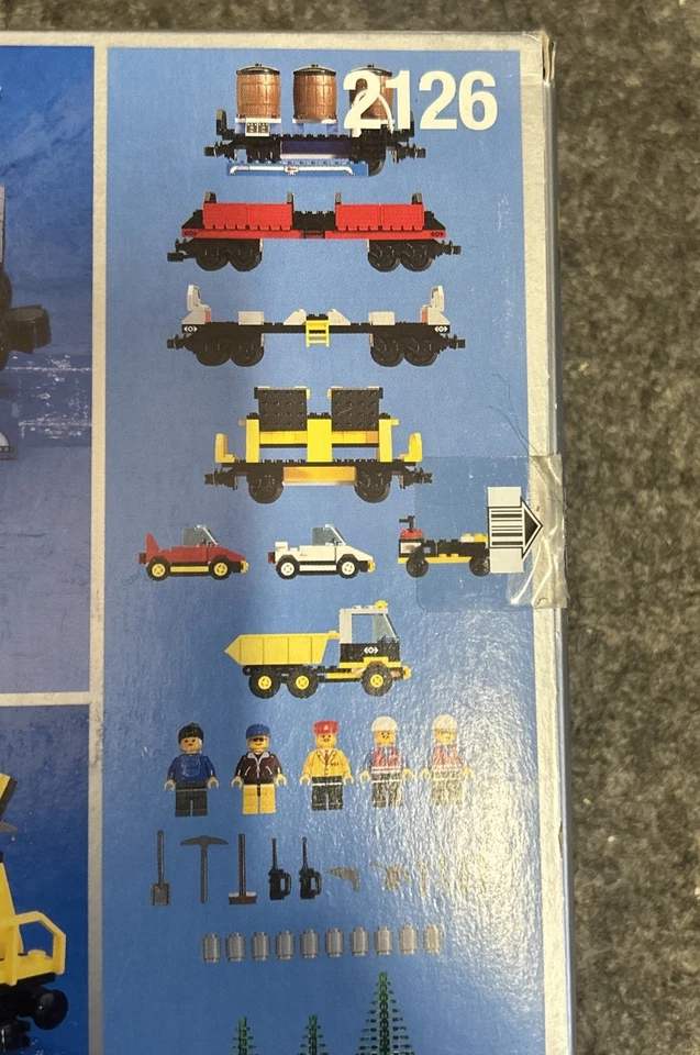 2126 Lego Cargo Train 4 vagones añadir en set 358 piezas y 5 mini figuras Nuevo en caja Foto 4 de 4