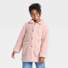 Girls' Fleece Jacket - Cat Jack Pink L
