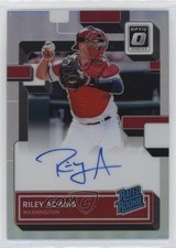 2022 Donruss Optic Rated Rookie Signatures Holo Prizm Riley Adams Auto 17ok