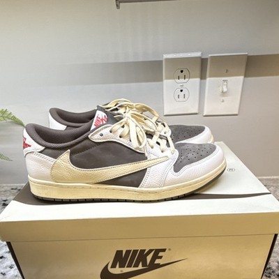 Nike Air Jordan 1 Low x Travis Scott  Reverse Mocha    Size 10.5