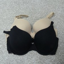 Fruit Of The Loom Bras Womens 36C Beige Black Underwired FT797PK Set Of 2