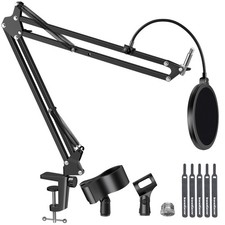 Mic Stand for Blue Snowball and Blue Snowball iCE Boom Arm Stand with Pop Fil...