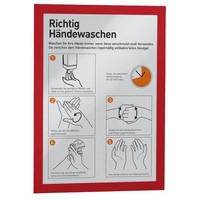 Durable Magnetrahmen Selbstklebend Duraframe® Rot A4, 2 St.