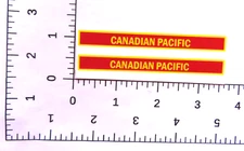 MARX'S CANADIAN PACIFICE WATER SLIDE TRAIN DECAL SET