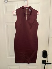 Calvin Klein maroon colored dress 8p (109)