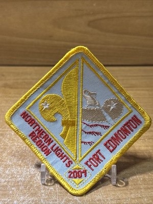 Boy Scouts Canada patch northern lights region Fort Edmonton Alberta 2001
