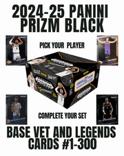 2024-25 Panini Prizm Black - Base Vets and Legends - Pick Your Player - #1-300