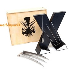 NEW Wolverine's Claws Replica Steel Claws Wearable With Lightable Support Gift