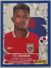 Fidel Escobar Panini FIFA World Cup 2026 Blue Crumple Parallels Sticker