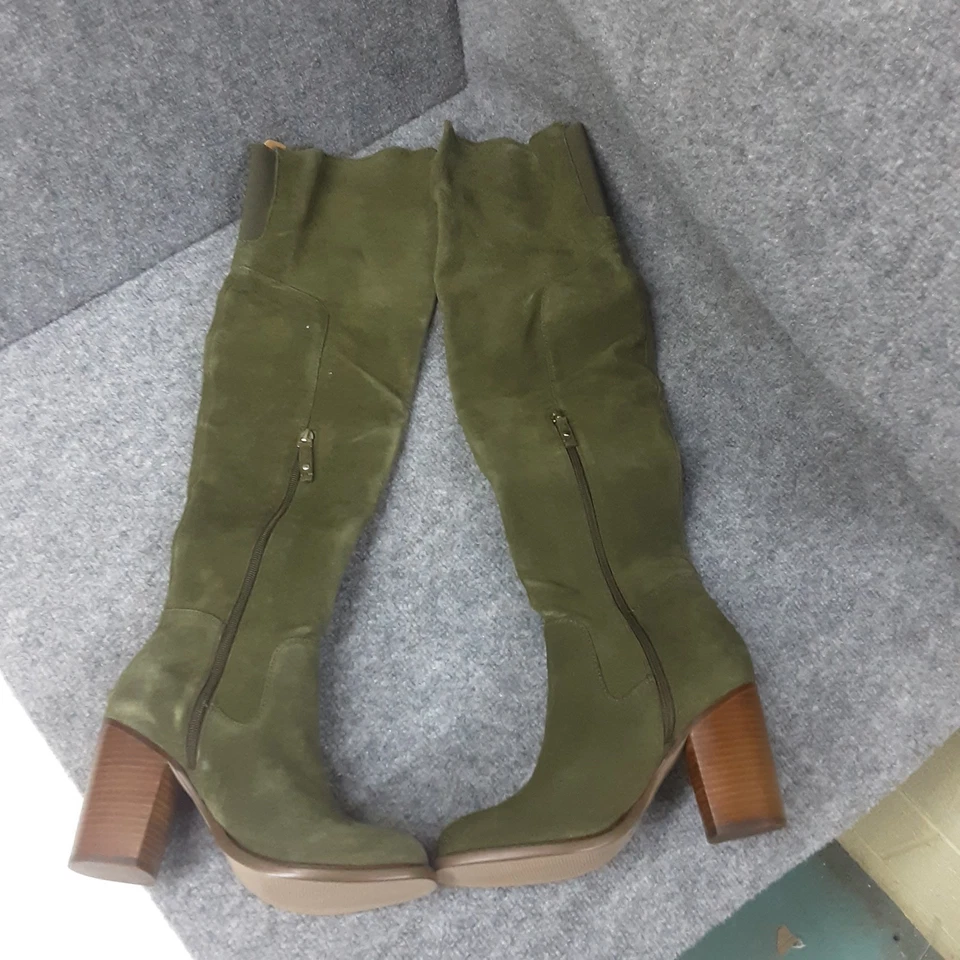 Botas para mujer Kelsi Dagger de gamuza por encima de la rodilla Logan 8,5 M oliva. E85 Foto 2 de 4
