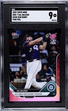 2025 Topps Now Baseball Cal Raleigh Mariners Pink Home Run Derby Card #HRD-7
