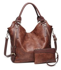 Women Tote Bag Handbags PU Leather Fashion Hobo Shoulder Bags with Adjustable...