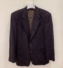 Vintage Gianfranco Ferre pure wool soft tweed burgundy jacket blazer 40R
