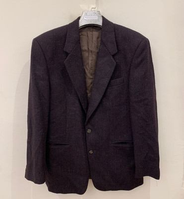 Vintage Gianfranco Ferre pure wool soft tweed burgundy jacket blazer 40R