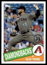 2020 Topps 1985 35th Anniversary Alex Young Rookie Arizona Diamondbacks #85-5