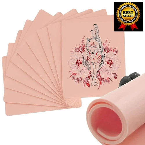10pcs 3mm Tattoo Fake Skin Practice Skin Thick 8x6'' Tattoo Skin - product listing photo