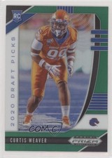 2020 Panini Prizm Draft Picks Rookies Green Curtis Weaver #166 lw9