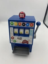 M&Ms World Slot Machine Candy Dispenser Desk top Size Sounds Work!