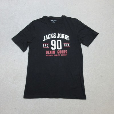 Jack And Jones Herren T-Shirt schwarz Gr. S 90 Mark Denim Goods Authentic Garment