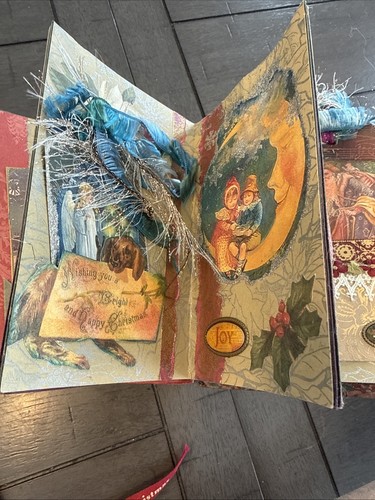 1990 Mixed Media Künstler Old Fashioned Christmas Look Buch - Bild 11 von 15