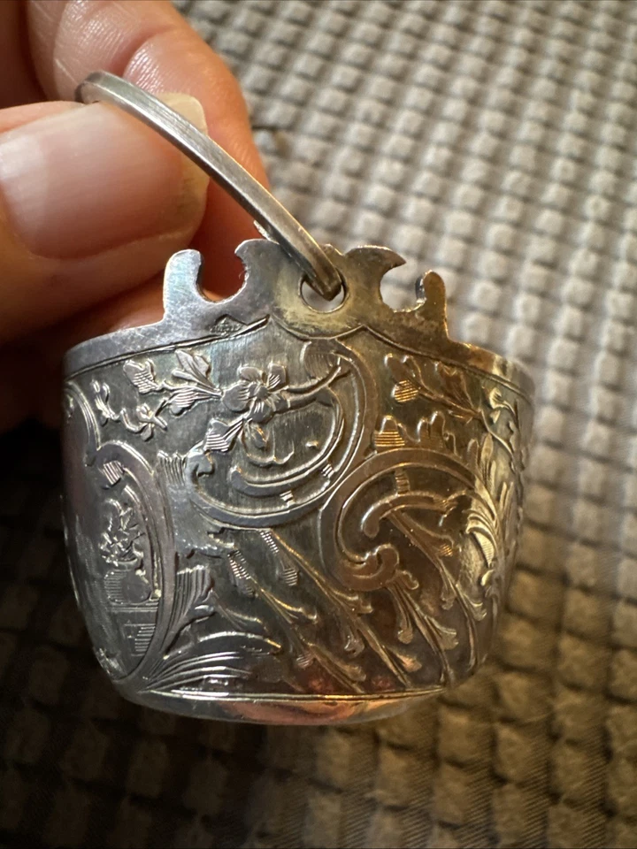 Antiguo colador de té francés de plata - A. Tortez - plata .950 Foto 2 de 4