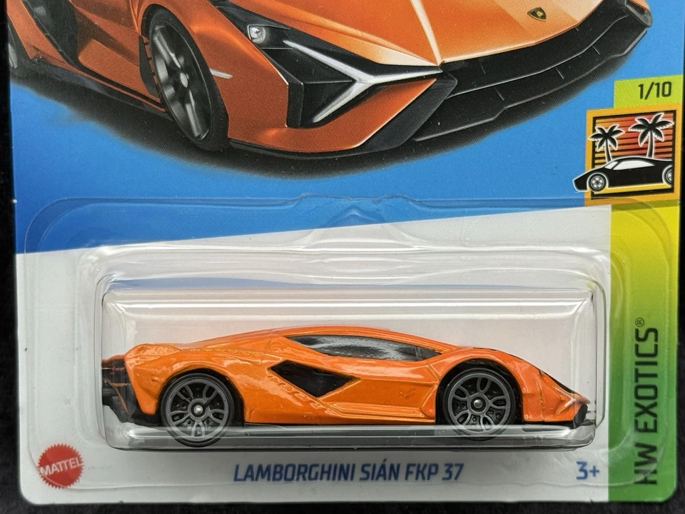 Hot Wheels 2024 HW Exotics 1/10 Orange Lamborghini SiΓ‘n FKP 37 - Image 2 of 4