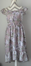 Women s Pomander Place 4359 Sleeveless Dress Floral Pattern Sholders off Sz L