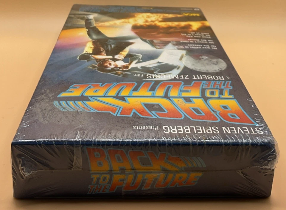Back to the Future VHS 1989 Yellow MCA Logo Watermarks **SEALED NEW** - Image 4 of 4