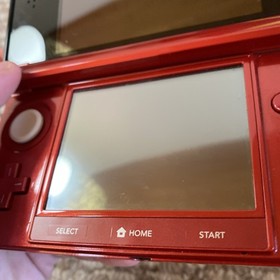 NICE Nintendo 3DS Handheld System - Flame Red With Stylus And Charger USA Ver