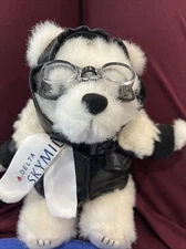 Delta sky miles Aviator White Plush mini white Bear Air & Space Museum 8"